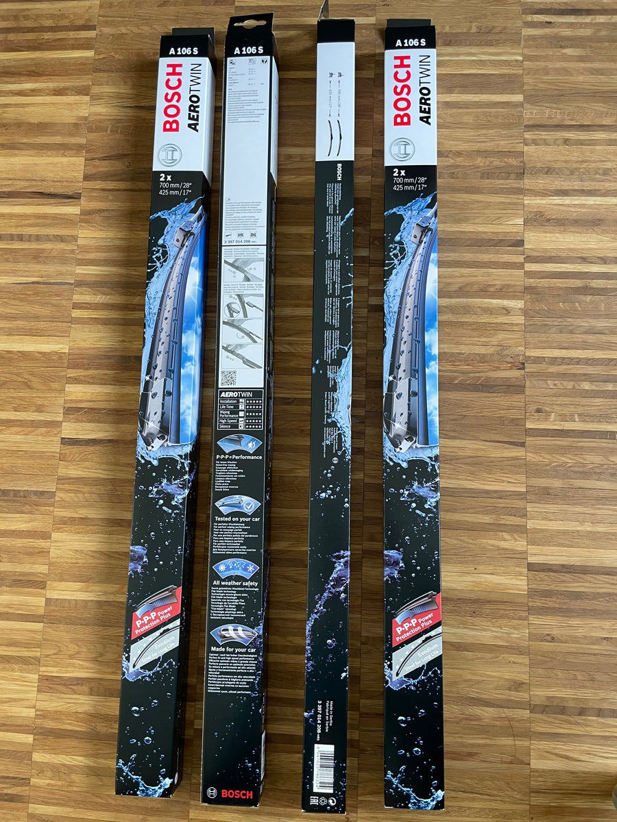 Pack de 2 Essuie-glaces BOSCH ultra-plats Aerotwin pour Tesla Model S, 3,  X, Y et Roadster