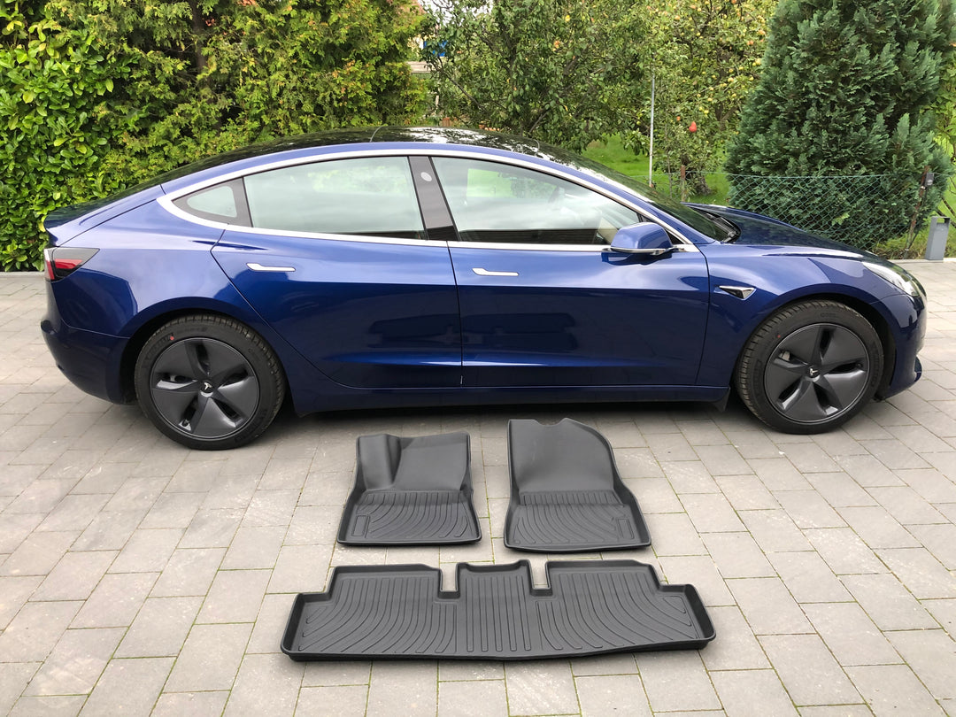 Auto Fußmatten für Tesla Model 3,Model S,Model X,Model Y (Bj. 2012-2024)