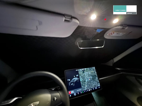 Tesla Model Y Premium Privacy Shields - Innenansicht, E-Mobility Shop