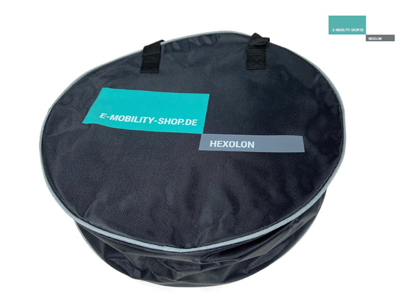 Typ 2 Ladekabel-Tasche rund mit Logo - E-Mobility Shop