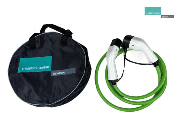 Type 2 charging cable bag round with logo - E-Mobility Shop