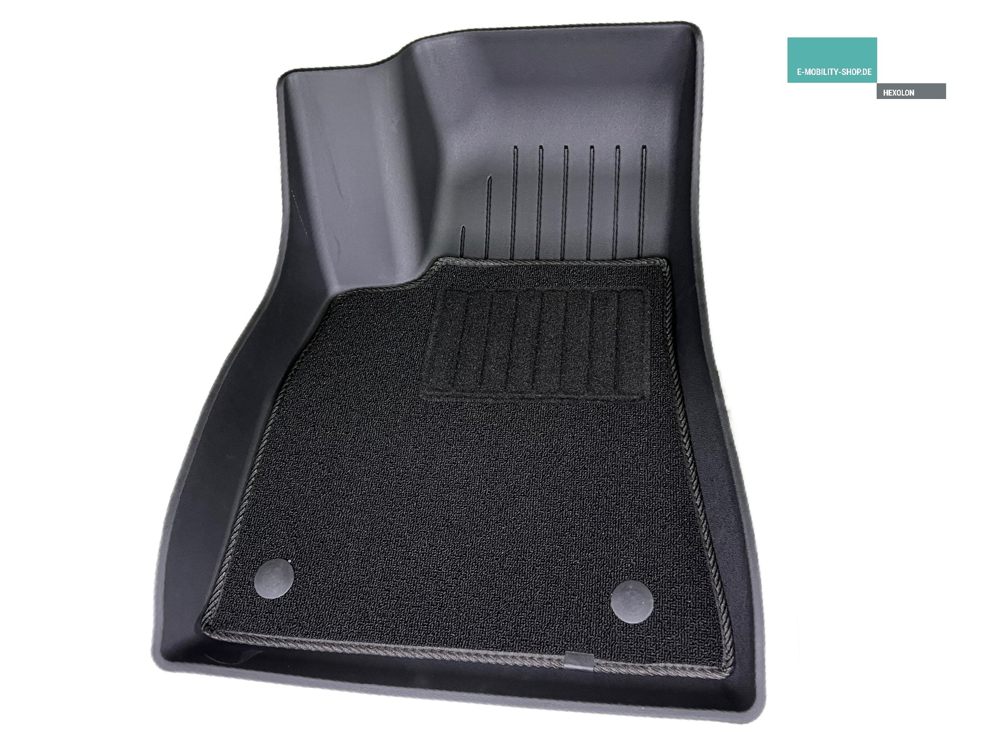 Tesla Model Y luxury floor mat set, 6 pieces - rubber mat with velor c – E-Mobility  Shop