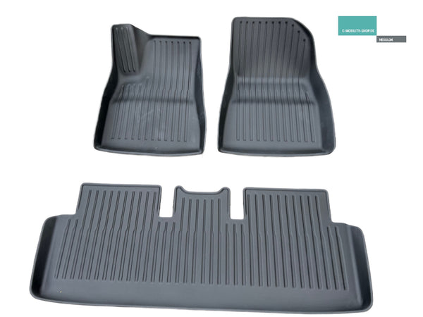 Model 3 Highland 5-piece all-weather mats complete set of floor mats + frunk + trunk