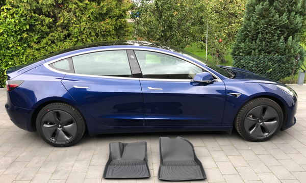 Tesla Model 3 All-Weather Floor Mat Set 3 pcs. - Model 3 2021 / 2022 / 2023