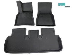 Model S 2023 Premiummatten Fußmatten Set - 3-teilig, geschäumte Gummimatten, E-Mobility Shop