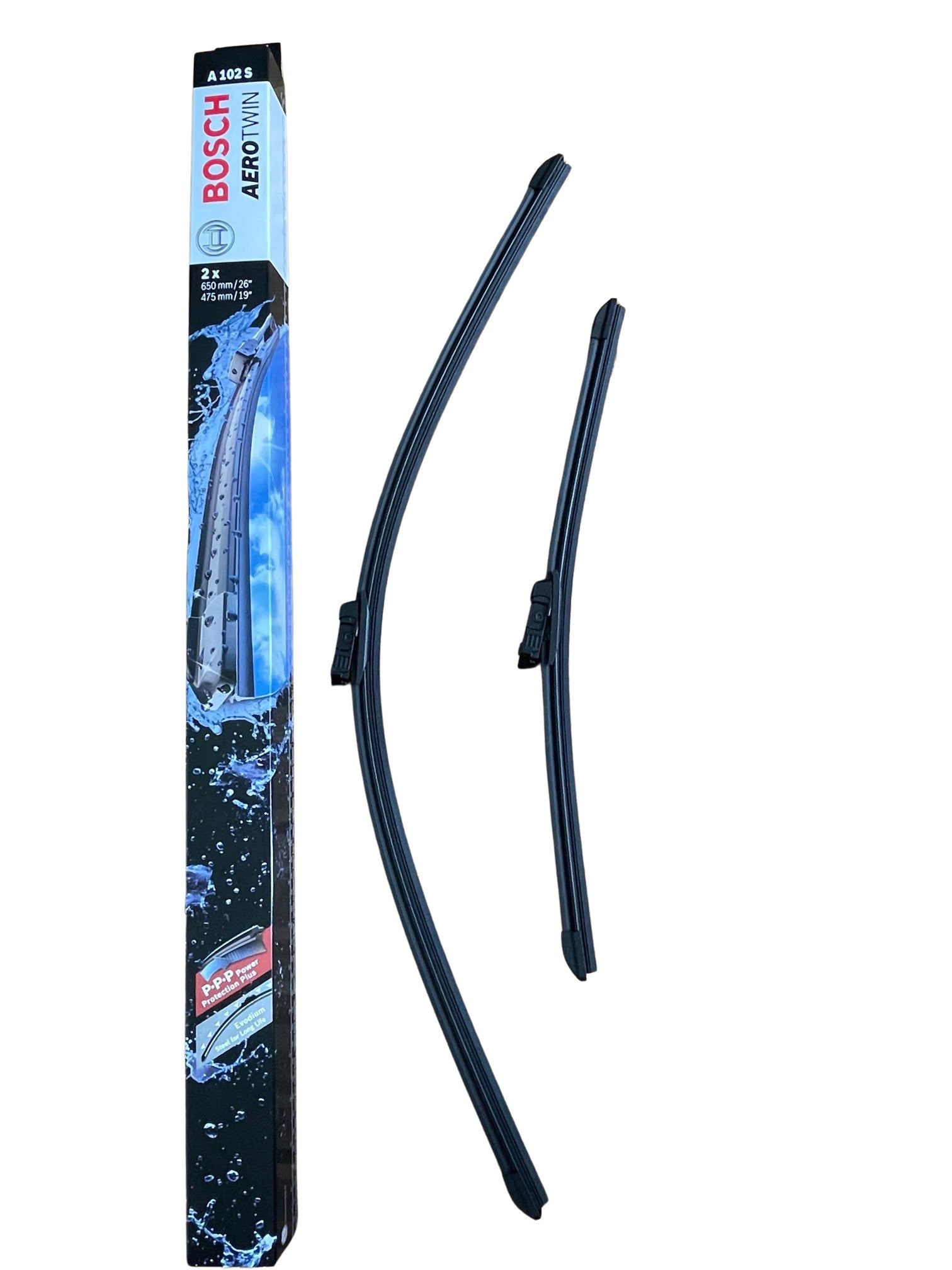 BOSCH AeroTwin A 102 S - wiper blades for Tesla Model 3 and Y - 1 wipe –  E-Mobility Shop