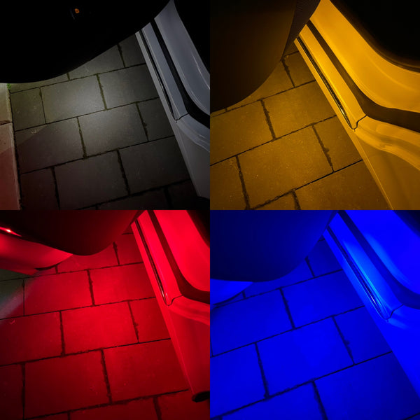 Farbiges LED Licht Tesla Model 3, S, X und Y