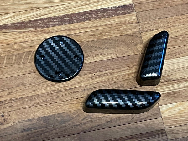 Tesla Model S and X - Cover for the seat adjustment in carbon look