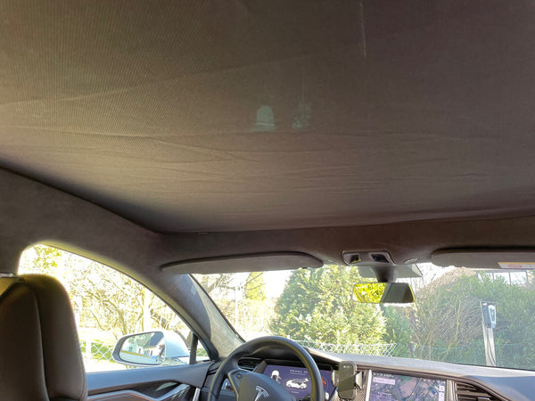 Sun protection element Tesla Model S - continuous glass roof - 2-piece set