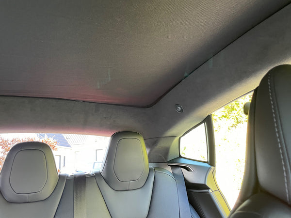 Sun protection element Tesla Model S - continuous glass roof - 2-part set