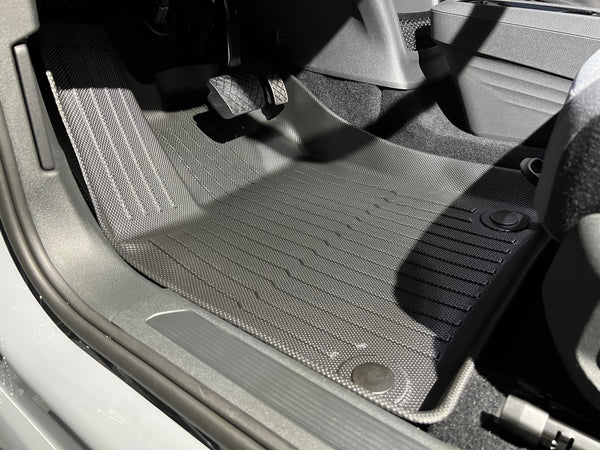 VW ID.3 floor mat set - 3 pieces - waterproof all-weather mats - rubber mats