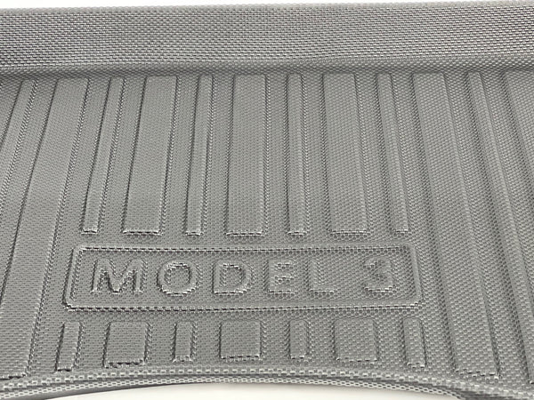 Tesla Model 3 small frunk mat - all-weather protective mat - stripe design - M3 2021 / 2022 / 2023
