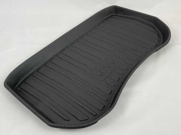 Tesla Model 3 small frunk mat - all-weather protective mat - stripe design - M3 2021 / 2022 / 2023