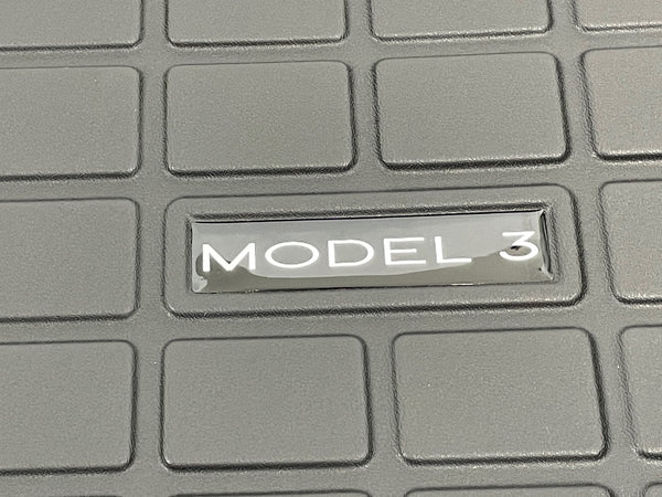 Tesla Model 3 Cable Compartment Mat - Rectangle Design