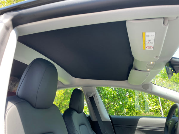 Tesla Model 3 sunshade elements 4-piece set - for all M3 except 2021 US production