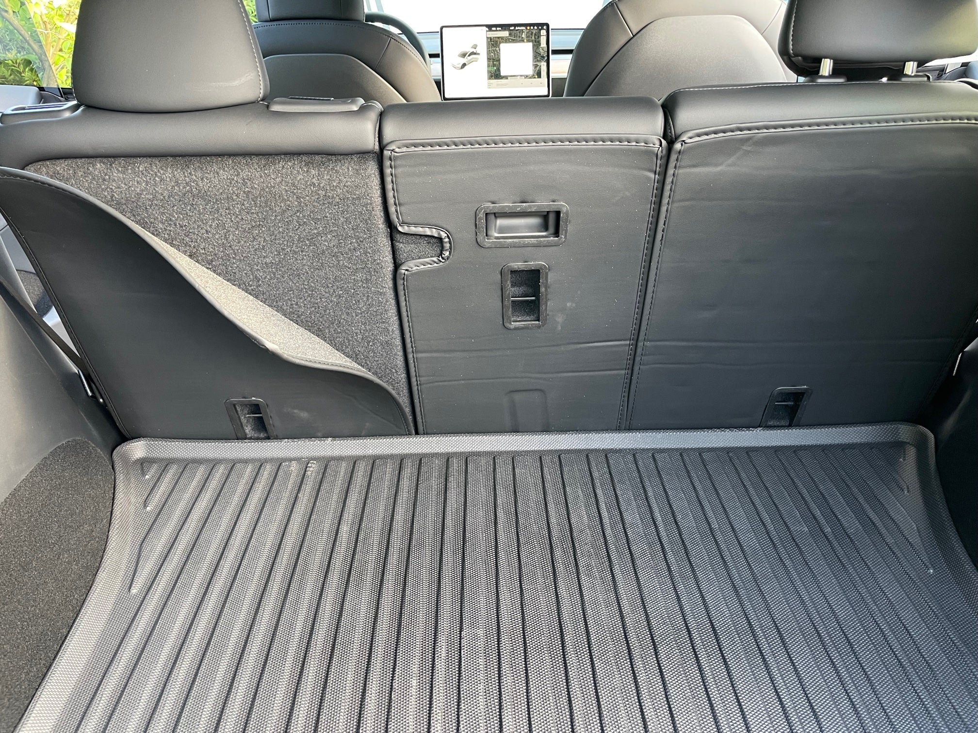Tesla Model Y rear seat protection elements - protective cover for the back  of the rear seats