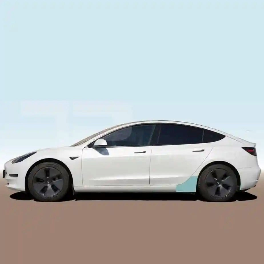 Tesla Model 3 protective film - set of 4, rear rocker panel and wheel –  E-Mobility Shop