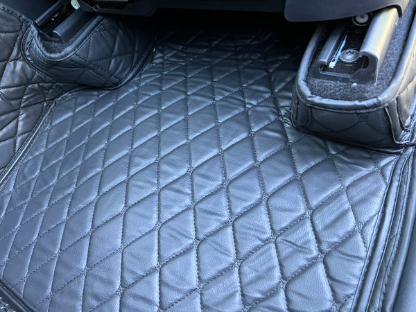 Tesla Model Y Floor Mat Set - Vegan Leather - 3 piece set