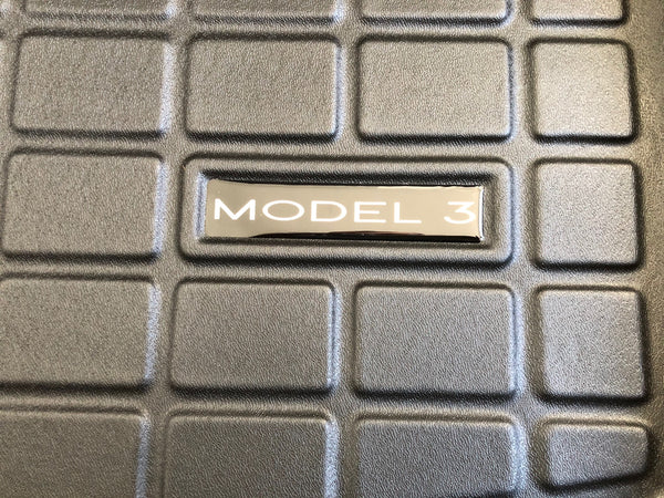 Tesla Model 3 Cable Compartment Mat - Rectangle Design