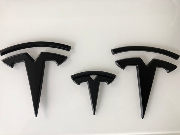 T-Logo Set for Front, Rear and Steering Wheel for Model 3