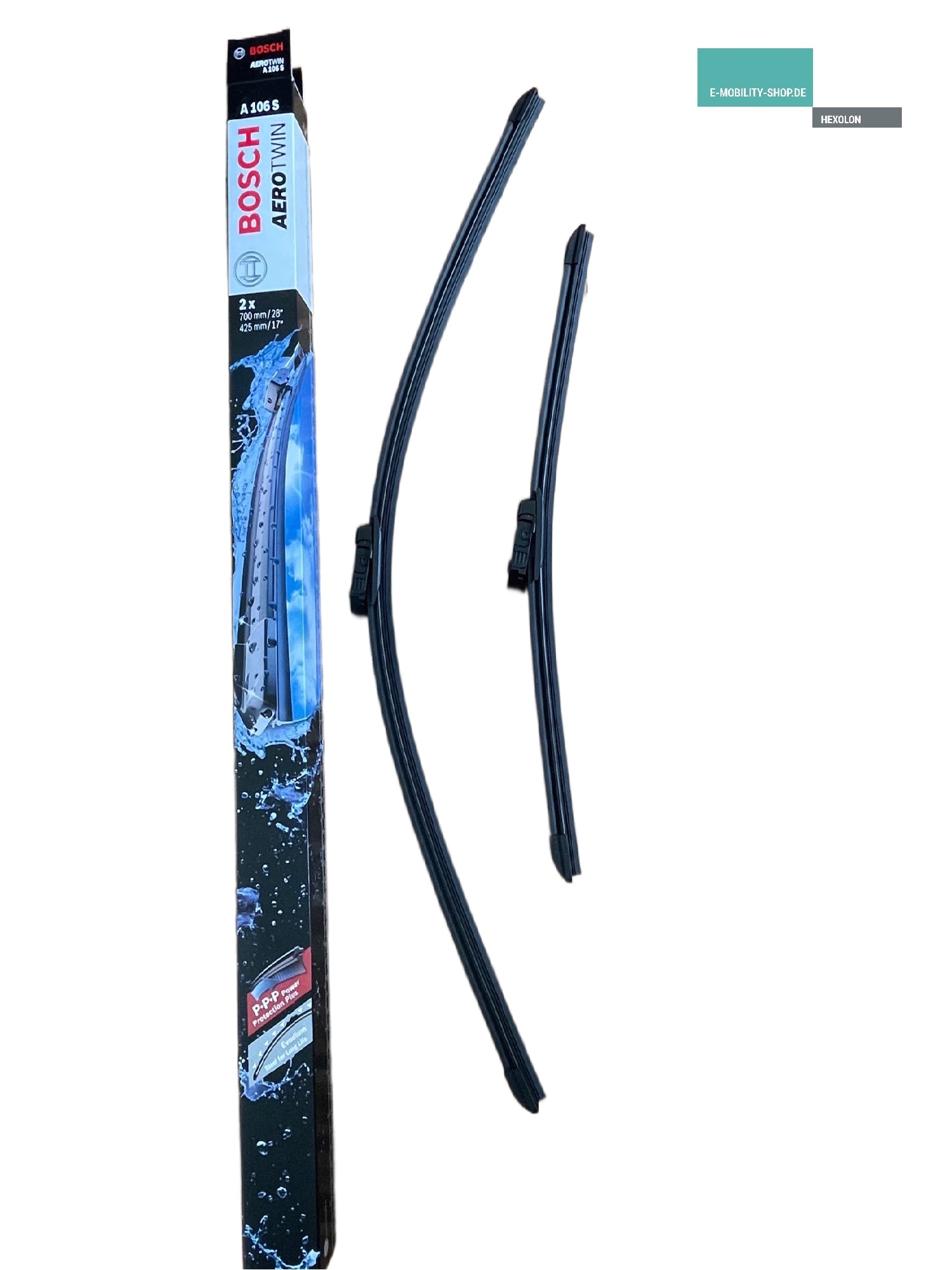 BOSCH AeroTwin A 106 S - Wiper blades for Tesla Model S - 1 pair of wi –  E-Mobility Shop
