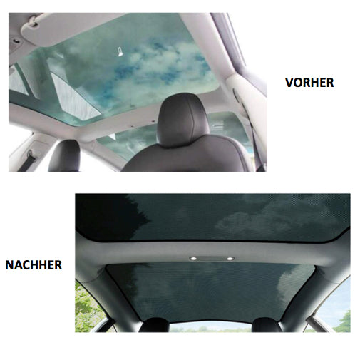 Tesla Model 3 sunshade elements 4-piece set - for all M3 except 2021 US production